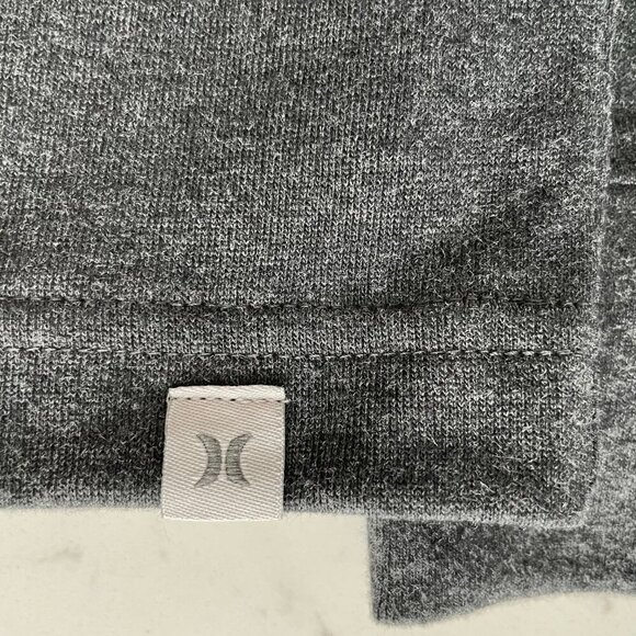 Hurley LS Crew Nk Activewear Cotton Poly Pullover Shirt Charcoal Grey Sz S NWT - Picture 10 of 11
